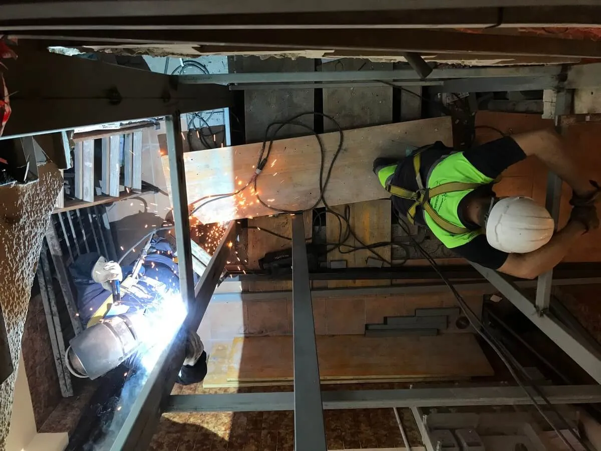 Estructura para ascensor